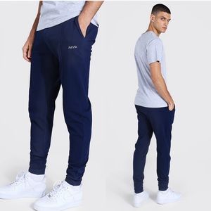 NWT boohoo man slim fit man pique pintuck joggers sz.S